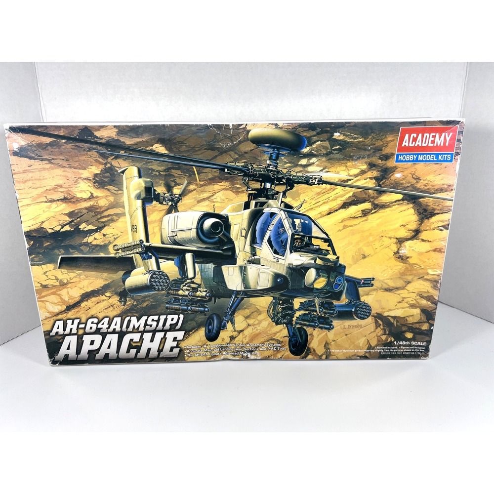 VTG 1/48 - AH-64A (MSIP) APACHE #12262 Academy‎ Hobby Model Kits 1992